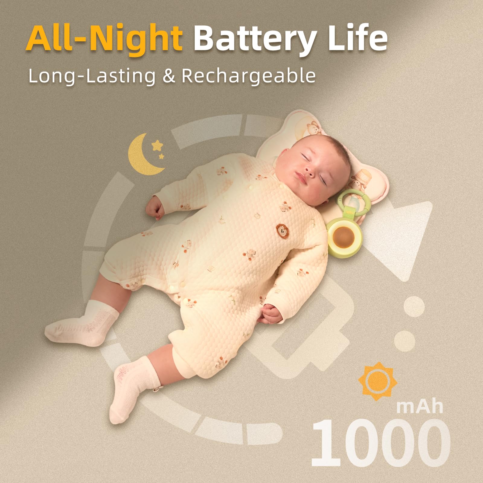 alilo Pocket Soother night light with dim mode eases bedtime routine