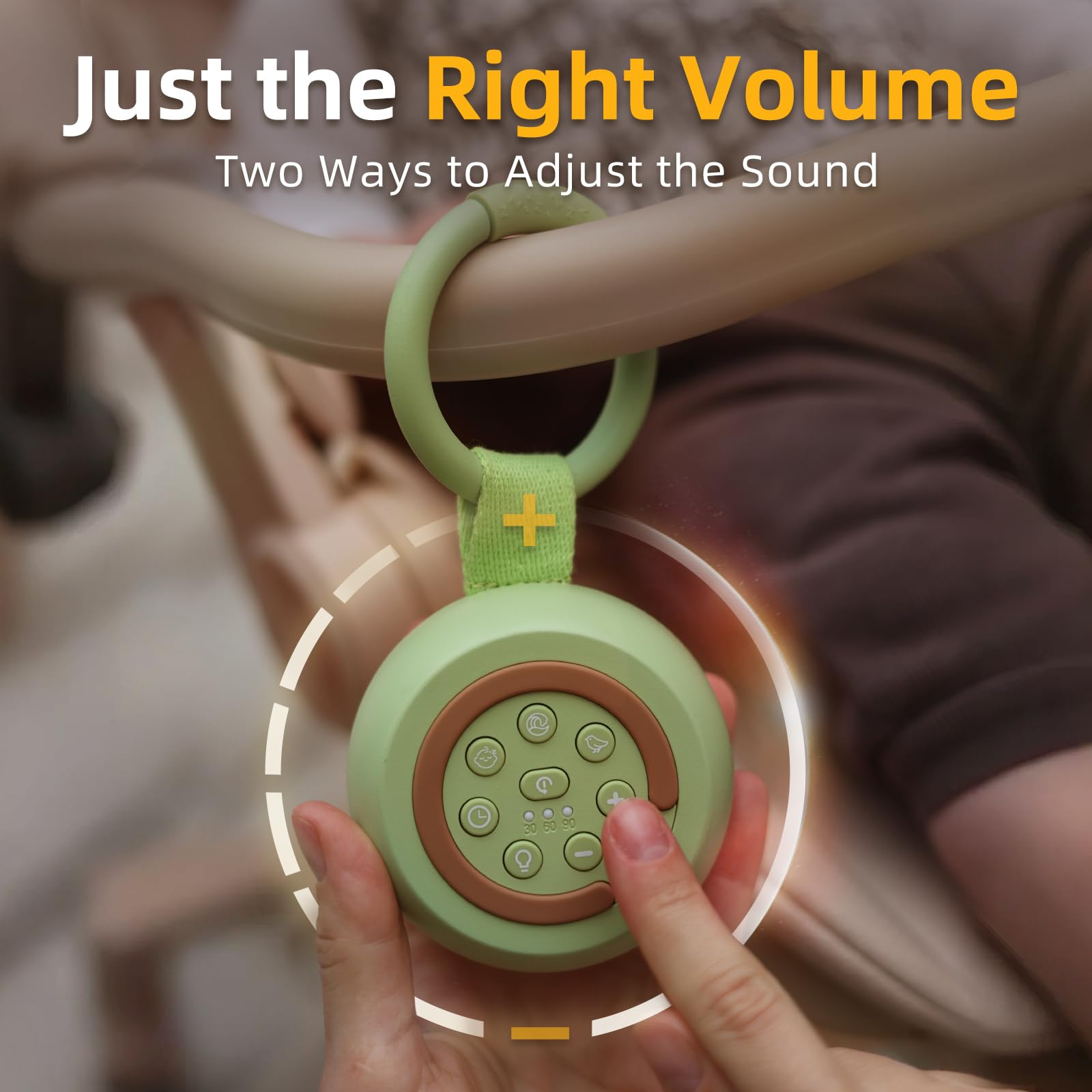 alilo Pocket Soother three light modes for gentle visual cues