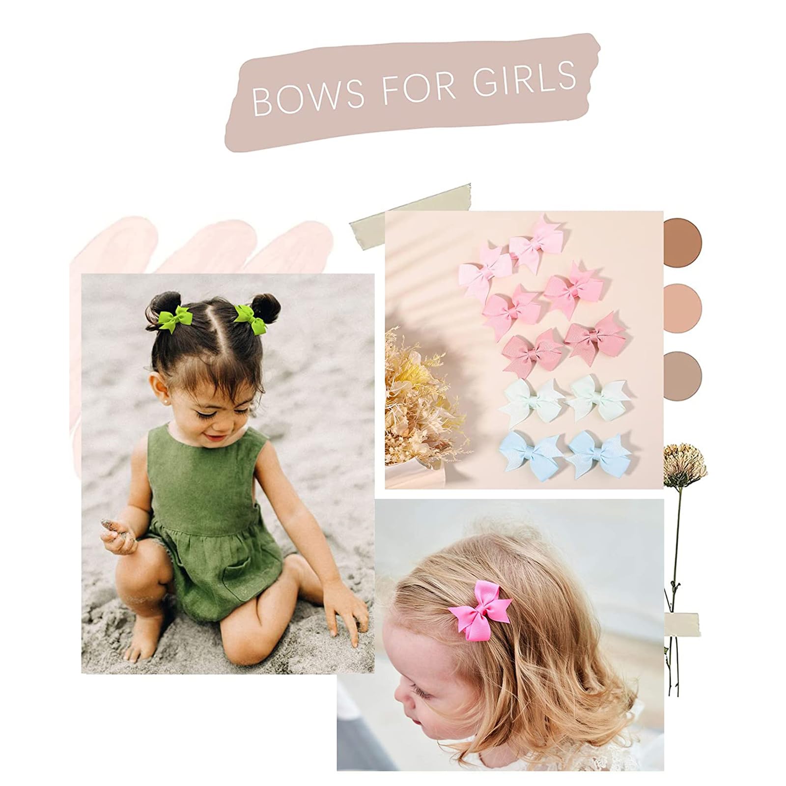 ALinmo multicolor clip set offers outfit options for daily styling.