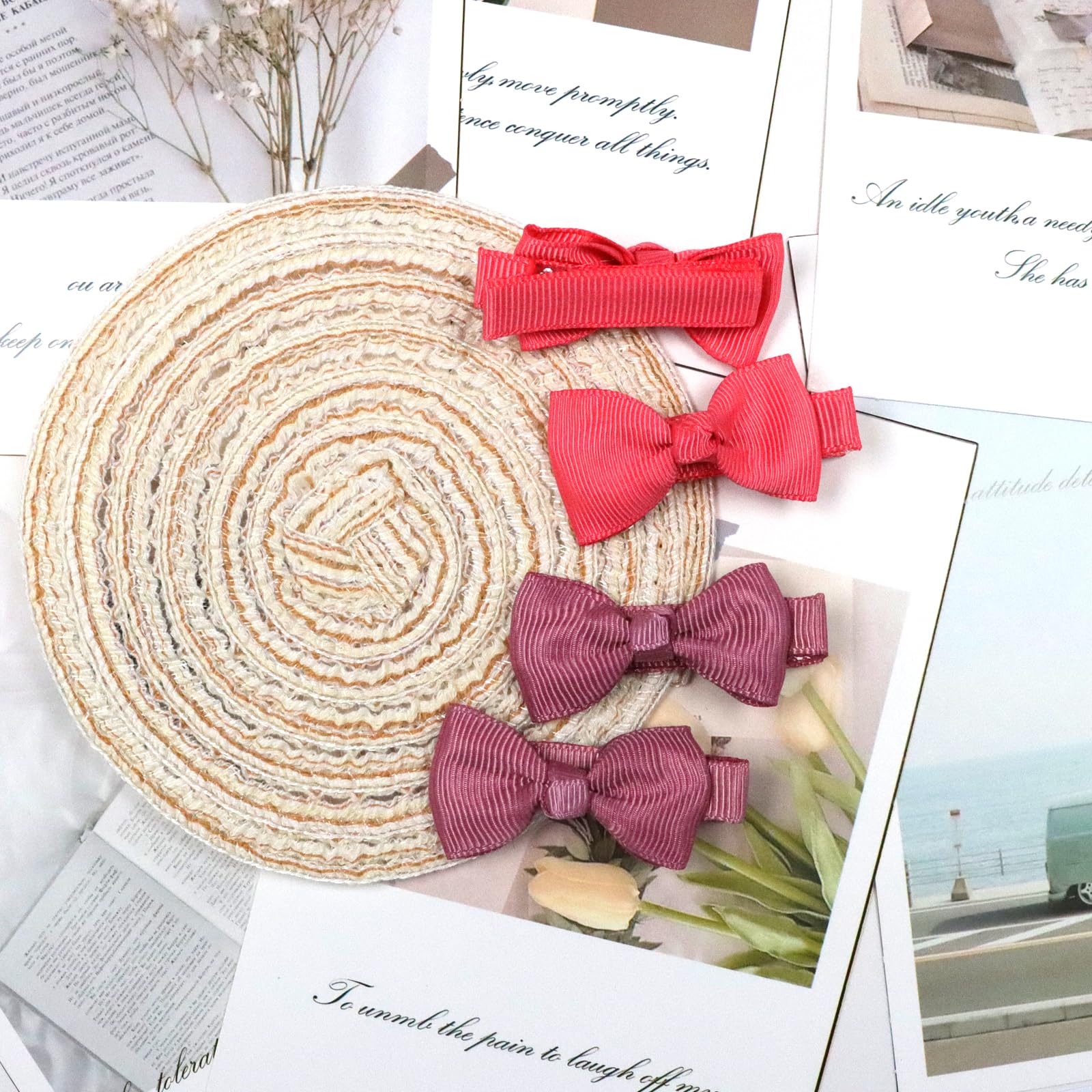 ALinmo colorful bows complement outfits and quick accessory swaps.