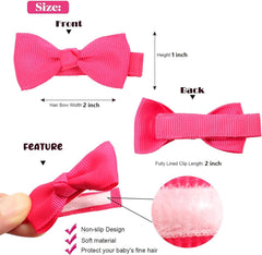 ALinmo baby hair clips grosgrain ribbon close-up showing gentle satin finish for delicate hair.