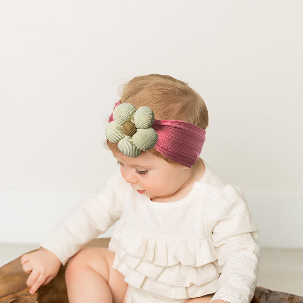 ALinmo durable flower headbands withstand washing and daily wear.