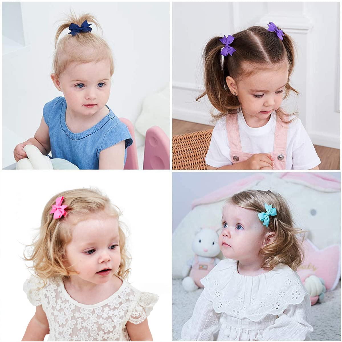 ALinmo hair clips variety colors image highlights 40 color options for outfits