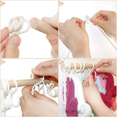 ALinmo headband holder hooks closeup shows smooth ABS plastic hooks