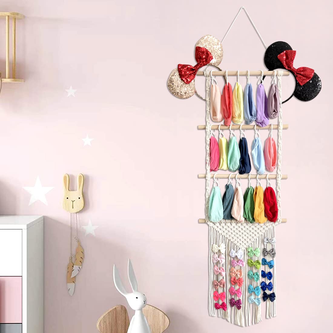 ALinmo natural cotton rope macrame design adds stylish decor