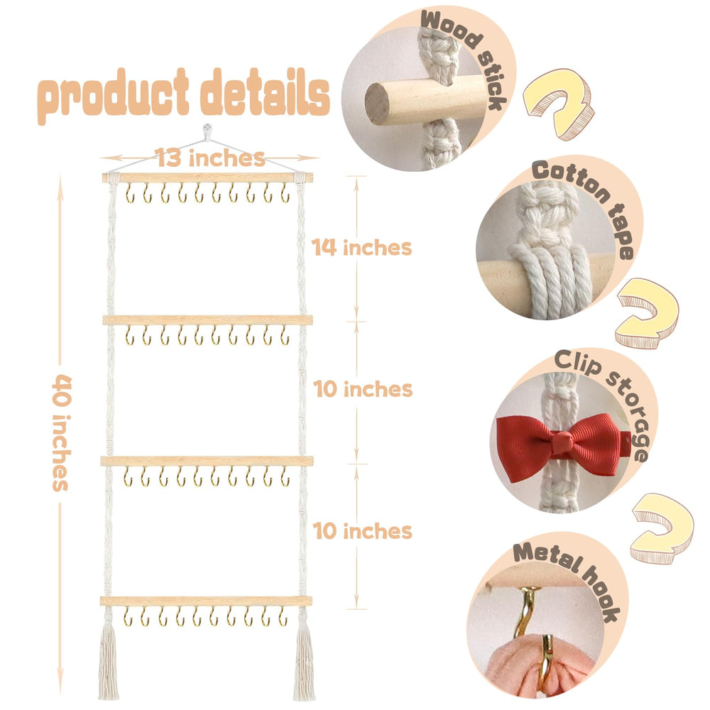 ALinmo headband holder nursery decor display keeps accessories neatly visible.