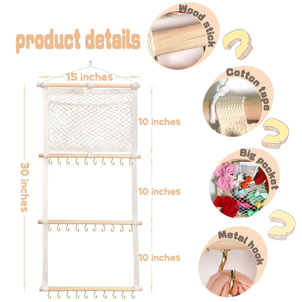 ALinmo headband holder wall-mount ready for a clutter-free nursery