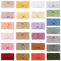 ALinmo nylon headbands feel soft and stretchy for a secure fit.