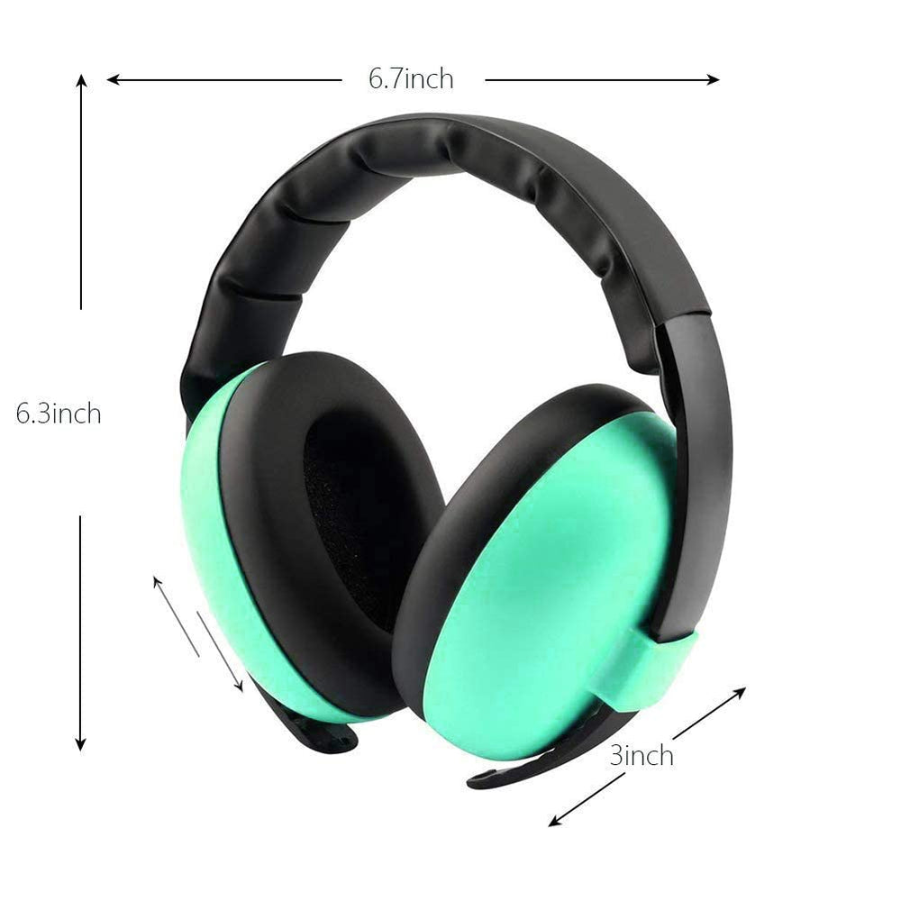 Alitamei mint green headphones with soft PU cushions for gentle wear
