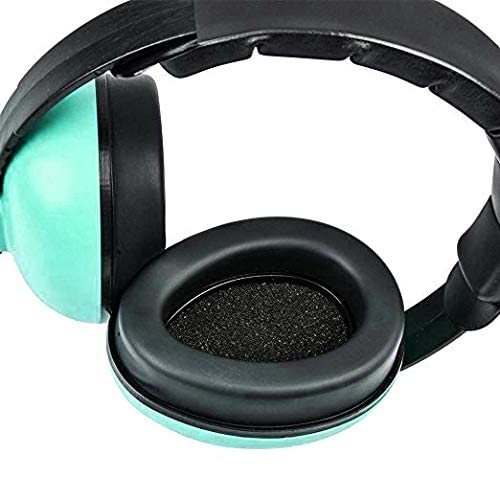 Alitamei mint green earmuffs in use offer calmer listening