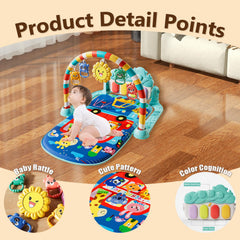 Alive Lovely Baby Gyms tummy time padded mat for comfy, supported play