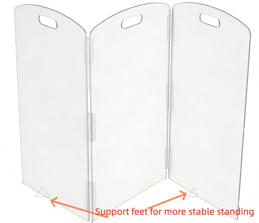 All Cheerful Clear Freestanding Pet Gate with support feet visible for stable barrier