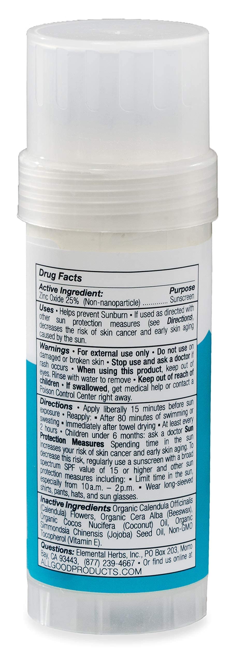 All Good Sports uses zinc oxide and vitamin E for a gentle, nourishing base.