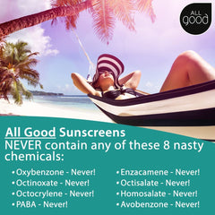All Good Sports sunscreen butter twist-up stick keeps hands clean during reapplication.