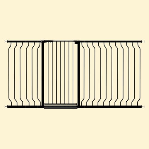 ALLAIBB Black kitchen doorway gate illustrates safe kitchen access for families.