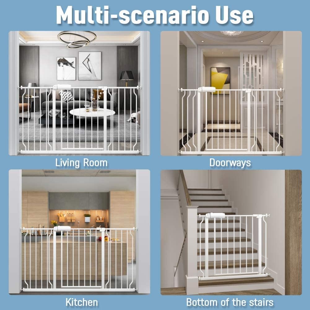 ALLAIBB durable steel gate frame complements modern interiors while providing reliable safety
