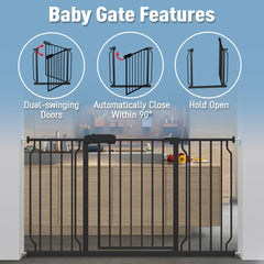 ALLAIBB durable steel gate frame demonstrates long-lasting construction and modern style.