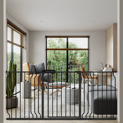 ALLAIBB extra-wide gate closed for secure doorway passage
