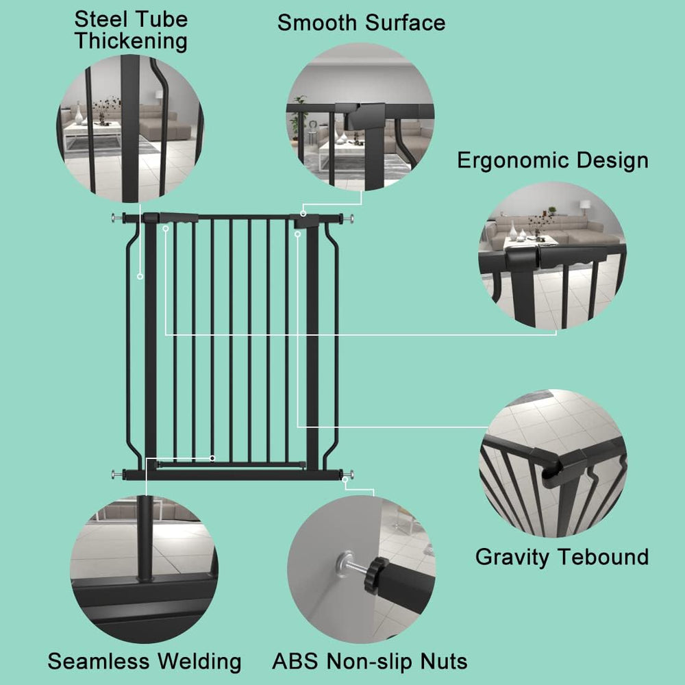 ALLAIBB sturdy carbon-steel guard emphasizes durability and pet containment.
