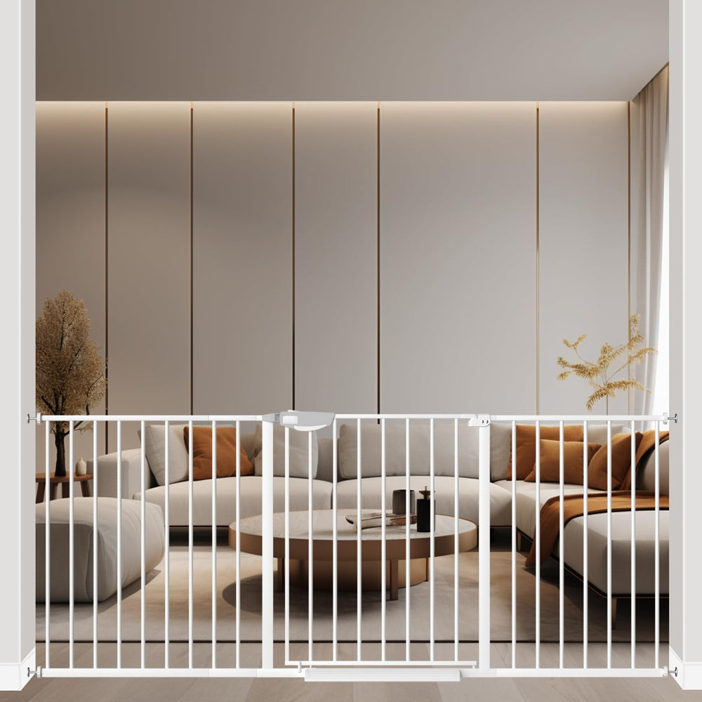 ALLAIBB triple-lock-gate-wide-view supports secure entry for stairs and doorways.