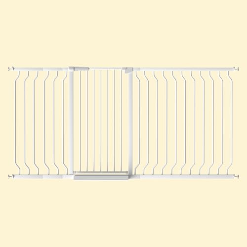 ALLAIBB White gate installs with four pressure bolts, no tools needed