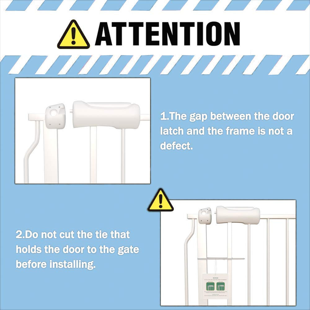 ALLAIBB wide-range 24-71 inch gate fits various openings in homes.