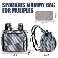ALLCAMP Diaper Backpack convertible tote design for versatile carry