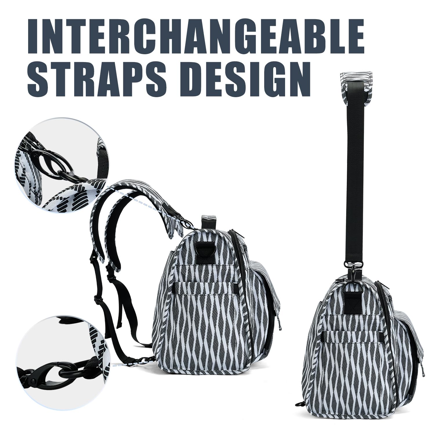 ALLCAMP Diaper Backpack insulated bottle pockets maintain temperature during trips