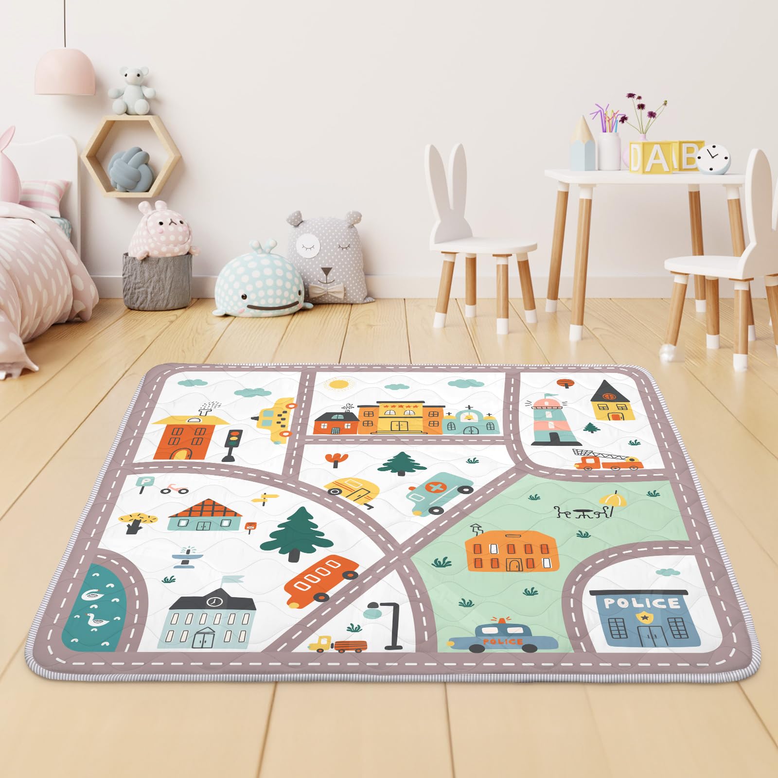 Alldomess machine-washable fabric allows quick cleaning and fresh play sessions