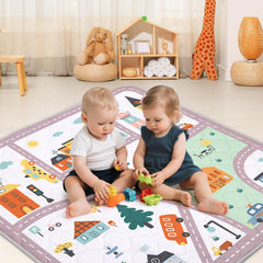 Alldomess foam-cushioning provides soft support for tummy time and supervised play