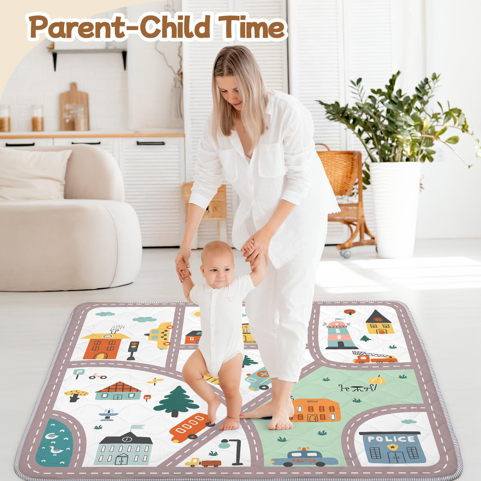 Alldomess play mat offers durable, easy-to-clean surfaces for everyday use