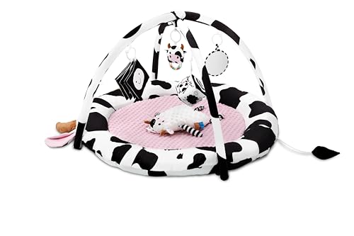 Alldomess Pink Cow Play Gym nursery decor-friendly design
