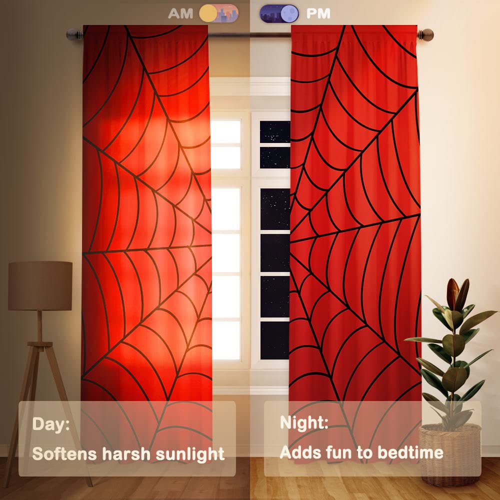 Allenjoy 82x84 inch curtain panels ready for easy hanging on standard rods.