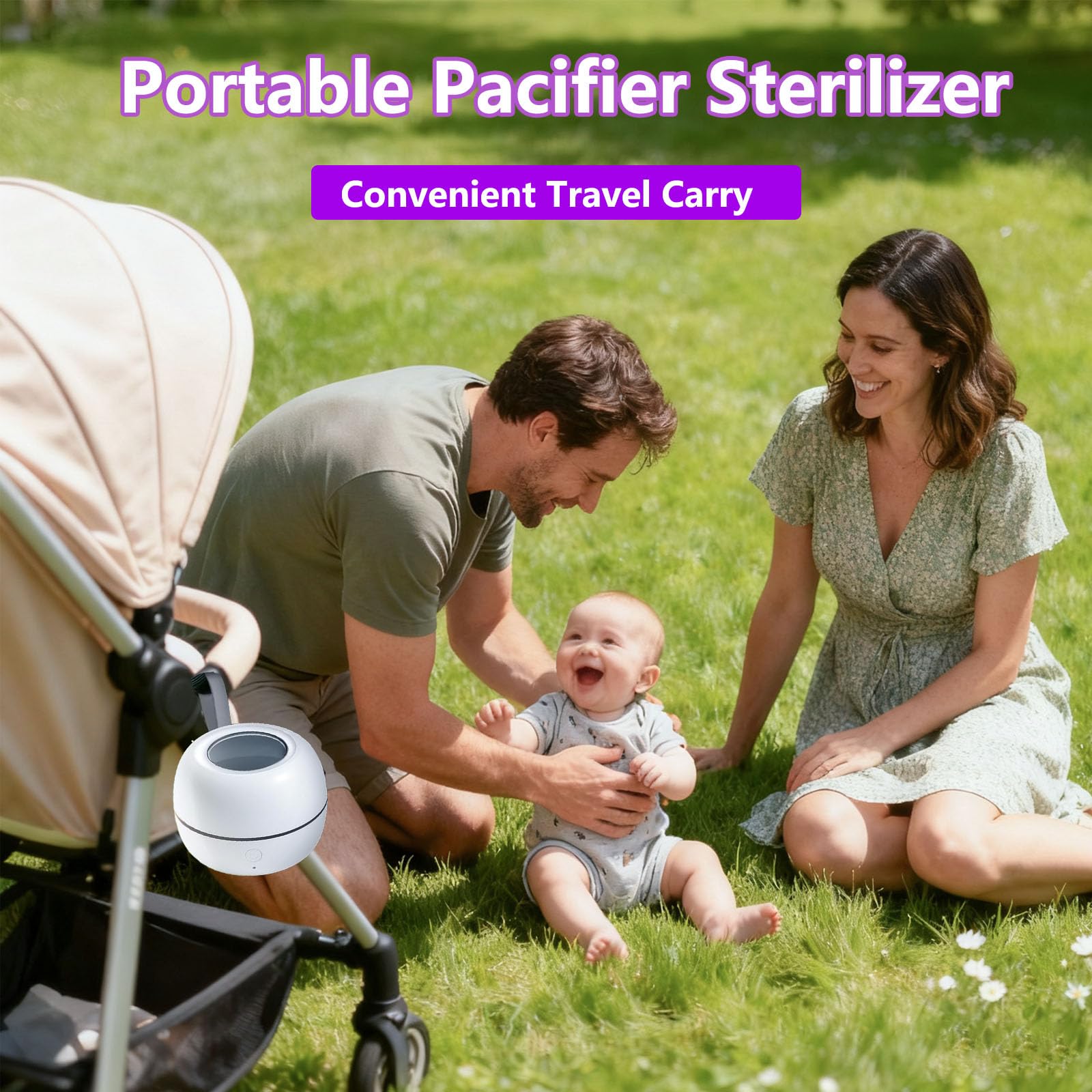ALLGLAM multi-use small-items sterilizer sanitizes jewelry, ear tips, and oral care accessories.