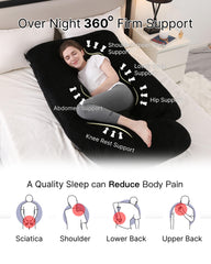 ALLOPERA pillow U-C shape design offers versatile belly and back support
