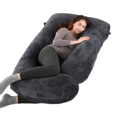 ALLOPERA pregnancy pillow full-length 57-inch provides comprehensive full-body support.