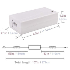 AlloverPower adapter demonstrates DC 12V 3A output for compatible baby swings.