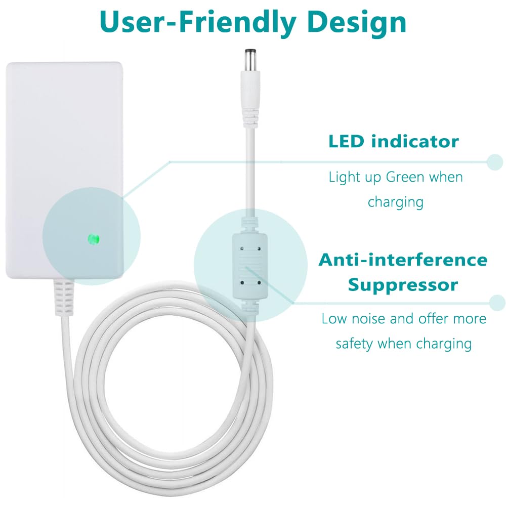 AlloverPower Spectra charger 6ft cable extends reach for convenient charging.