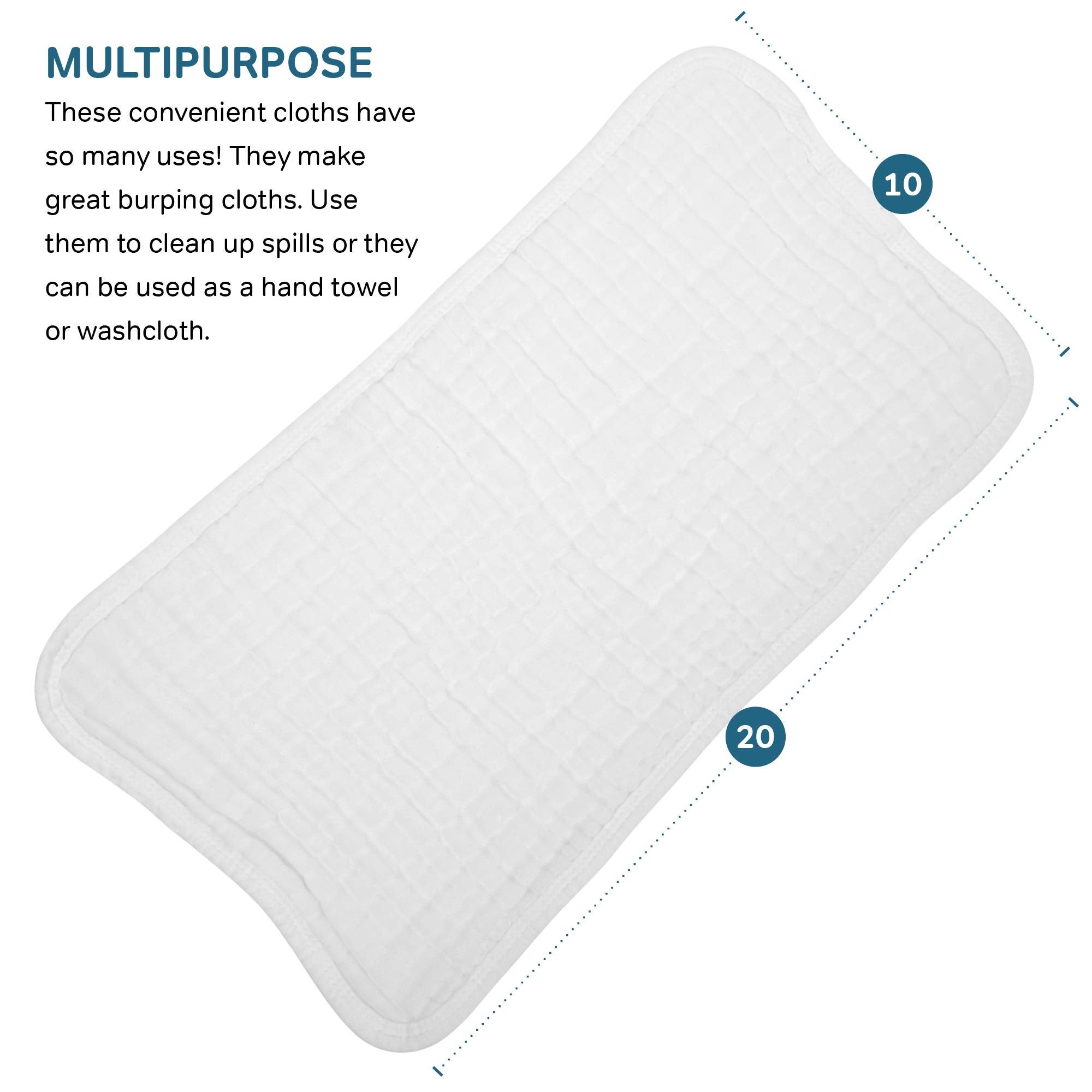 AllSett Health six-layer muslin structure highlights extra absorbency and softness