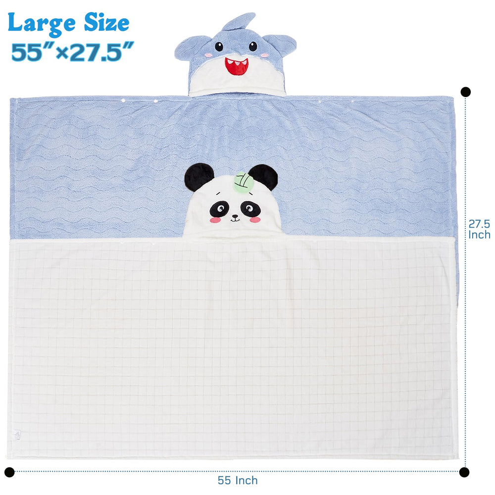 Allureza hooded toddler towel, 28x55 inches, for warm, cozy post-bath moments.