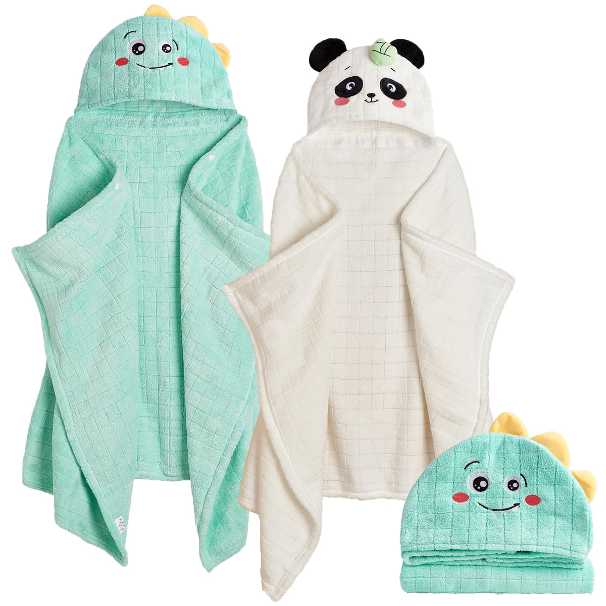 Allureza hooded toddler towel animal hood closeup showcases playful design and cozy comfort.