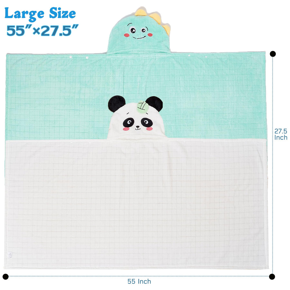 Allureza toddler towel multipurpose cape blanket demonstrates versatile use after bath or travel.