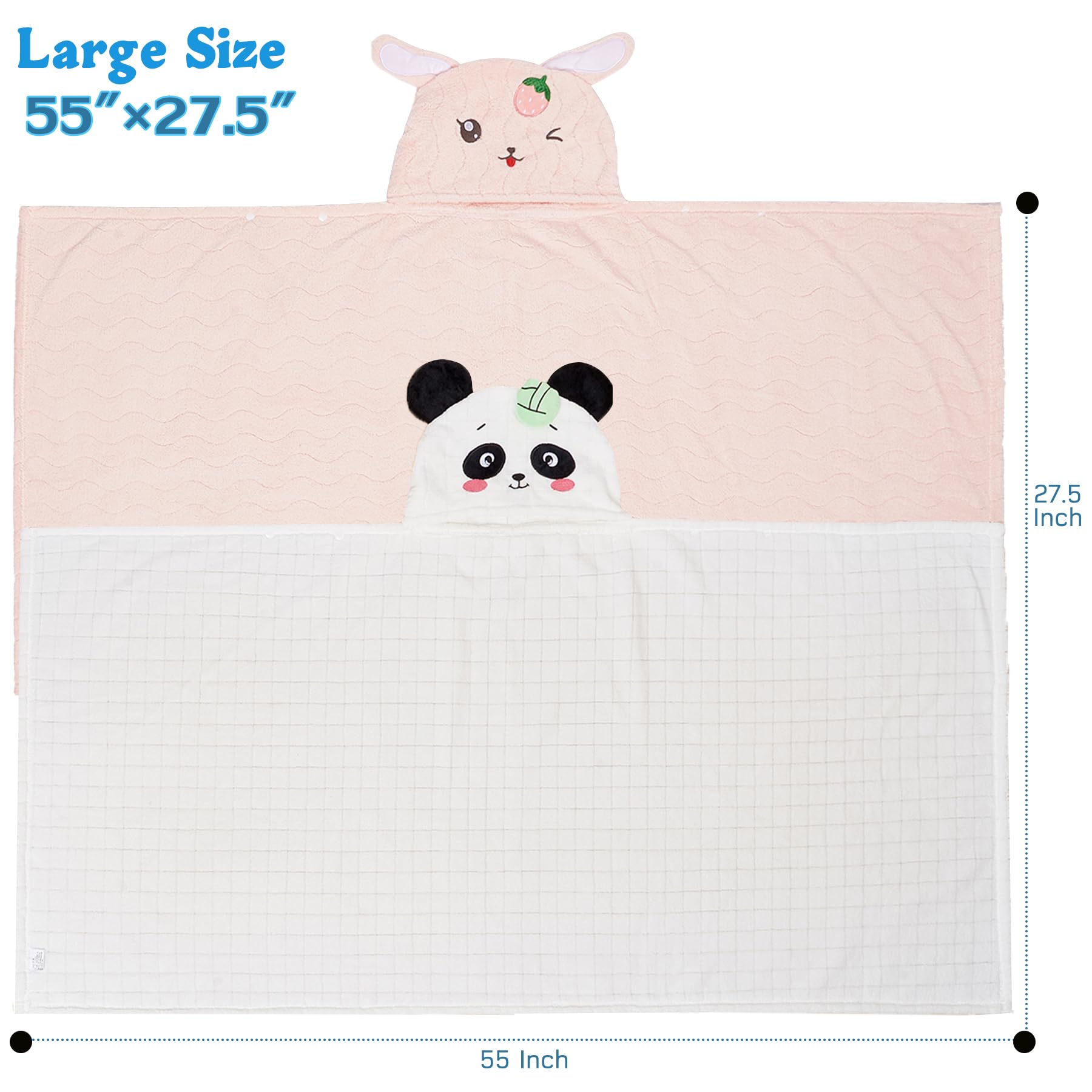 Allureza 6x absorbency towel demonstrates rapid moisture pickup after baths.