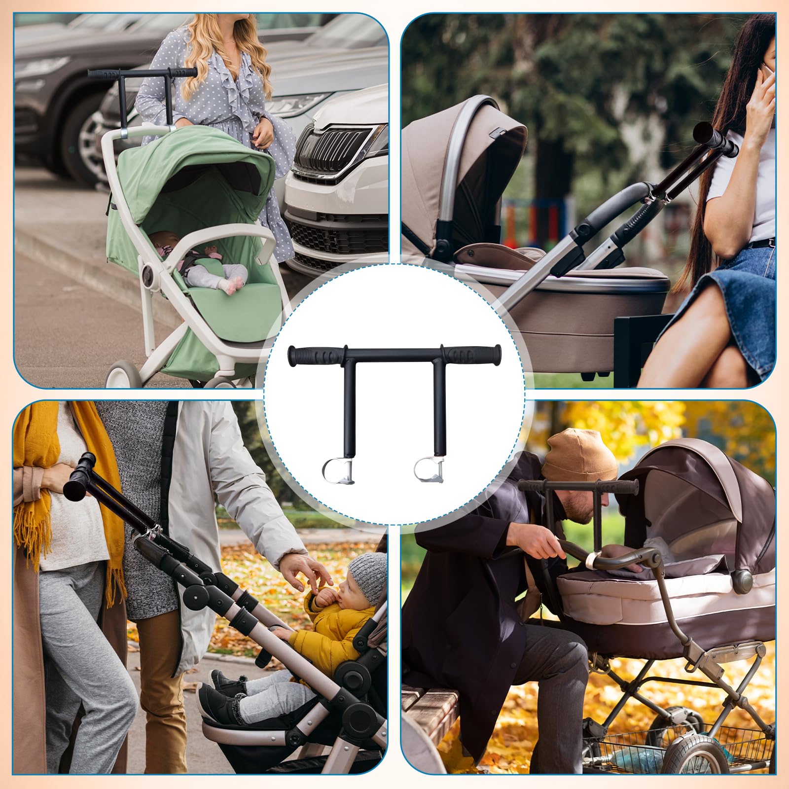 Almencla pushchair accessory compact design for ergonomic grip
