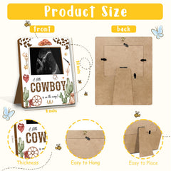 ALodr Cowboy Baby Frame closeup wood texture highlights sturdy construction
