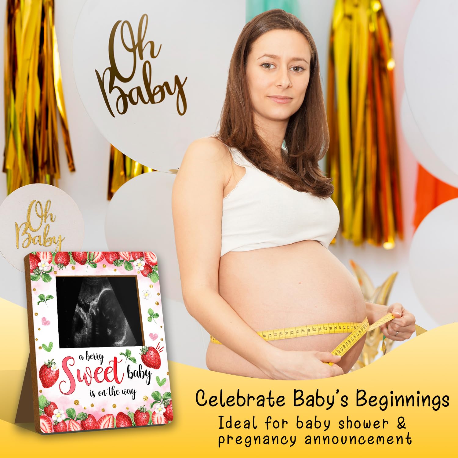 ALodr strawberry baby shower display idea enhances guest interaction