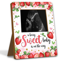 ALodr strawberry baby shower frame 8x10 displaying keepsake photo beautifully