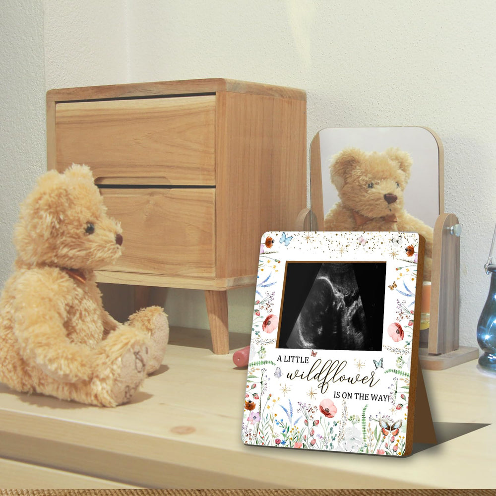 ALodr Wildflower frame table display enables versatile baby shower decor