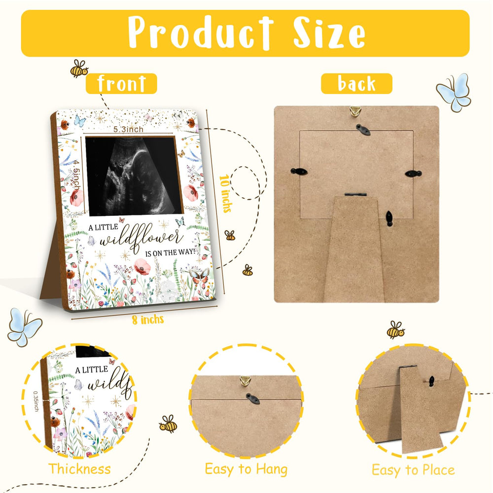 ALodr Wildflower frame on wall demonstrates nursery decor and photo display