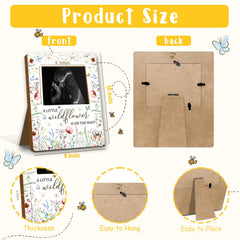 ALodr Wildflower frame on wall demonstrates nursery decor and photo display